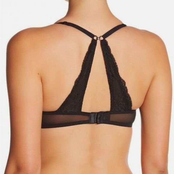 NWOT Calvin Klein Tan Lace Convertible Racerback Demi Bra 36C - Picture 1 of 14